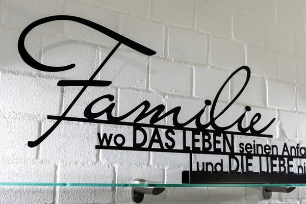 Schriftzug "Familie"